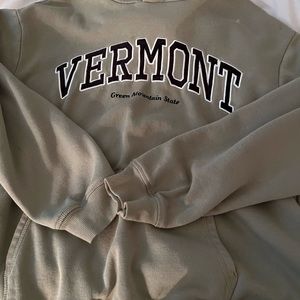 h&m green vermont hoodie